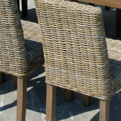 Sedia da Giardino Realizzata in Legno e Fibra in Grey Kubu - Bosco
