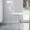 Sedia da Interno e Esterno Impilabile in Resina Rinforzata con Fiberglass - Naira
