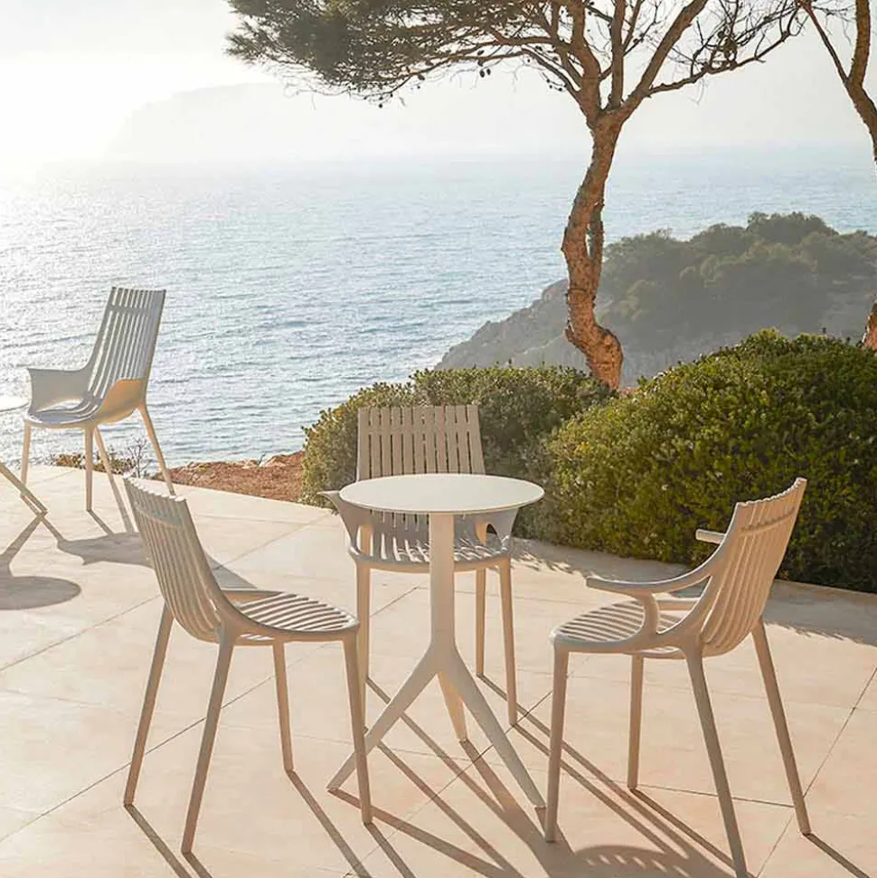 Sedia da Pranzo da Esterno in Polipropilene Impilabile 4 Pezzi - Ibiza by Vondom