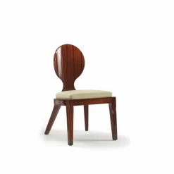 Sedia da pranzo imbottita di design in legno liscio, L51xP53cm, Nicole
