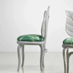 Sedia da pranzo imbottita di design moderno, made in Italy, Daniel