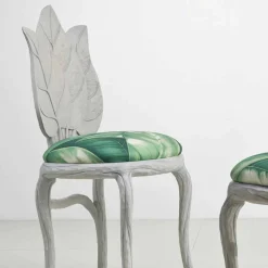 Sedia da pranzo imbottita di design moderno, made in Italy, Daniel