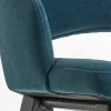 Sedia da Pranzo in Legno e Seduta in Velluto Verde Bottiglia Made in Italy - Eddard