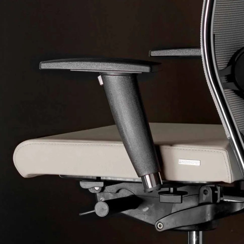 Sedia da Scrivania Ufficio Girevole Ergonomica con Ruote e Braccioli - Gimiglia