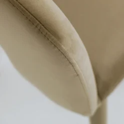 Sedia da Soggiorno con Seduta in Velluto Finitura Corda Made in Italy - Savignano