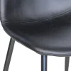 Sedia da Soggiorno con Struttura in Metallo  e Seduta in Ecopelle Made in Italy - Minou