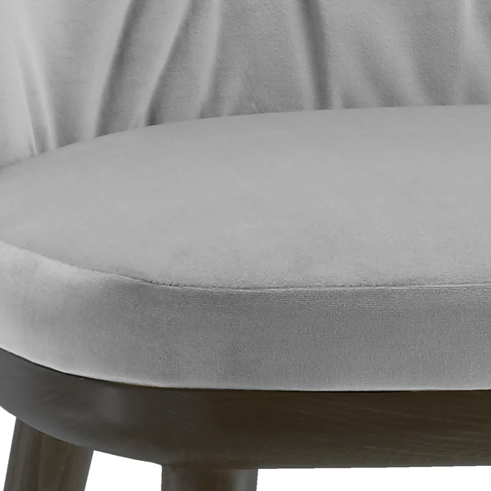 Sedia da Soggiorno in Legno Laccato e Seduta in Velluto Made in Italy - Attendo