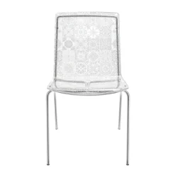 Sedia da Soggiorno in Plexiglass e Ferro Made in Italy, 2 Pezzi - Pumbaa