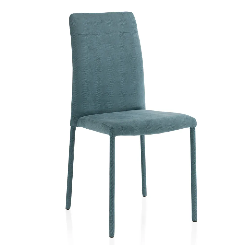Sedia da Soggiorno Interamente Rivestita in Tessuto Made in Italy - Lorelai