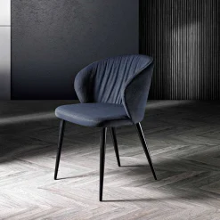 Sedia da Soggiorno in Tessuto e Frassino di Design Elegante - Reginaldo