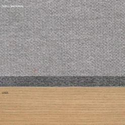 Sedia da soggiorno in tessuto e legno moderna made in Italy, Oriella