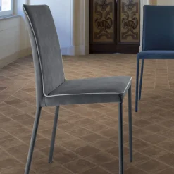 Sedia da Soggiorno Rivestita e Gambe Laccate Made in Italy - Catania