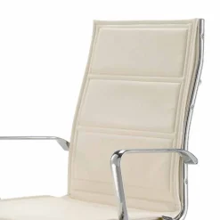 Sedia da ufficio con monoscocca in similpelle made in Italy Agata