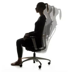 Sedia da Ufficio Ergonomica e Girevole con Braccioli Made in Italy - Fulvio