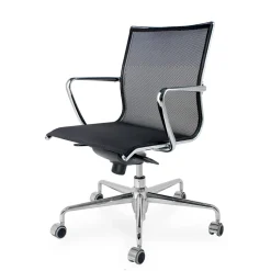 Sedia da Ufficio Ergonomica Girevole con Rotelle e Braccioli - Filanna
