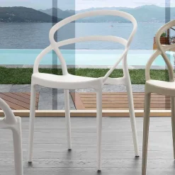 Sedia design moderno in polipropilene Pavia, diversi colori