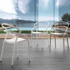 Sedia design moderno in polipropilene Pavia, diversi colori