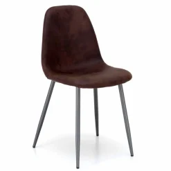 Sedia design moderno in similpelle per sala da pranzo o cucina, 4 pezzi - Elice