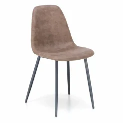 Sedia design moderno in similpelle per sala da pranzo o cucina, 4 pezzi - Elice