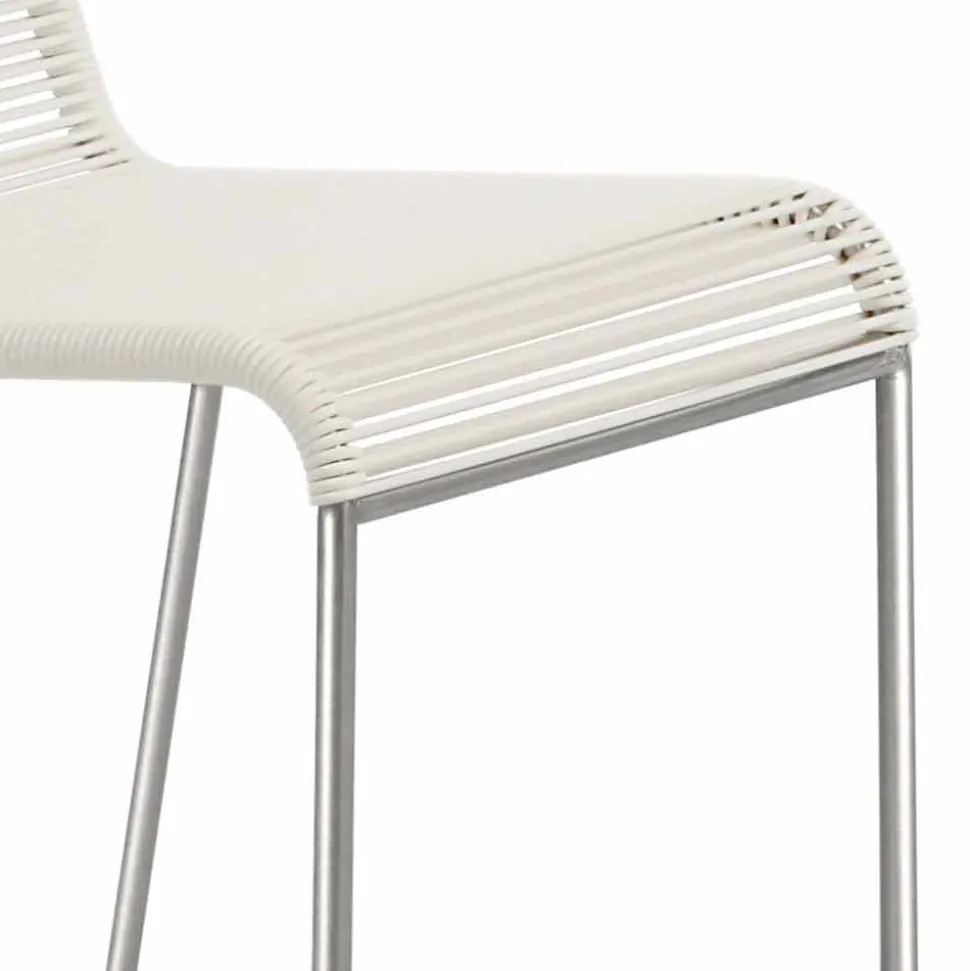 Sedia di Design da Esterno in Acciaio e PVC Made in Italy - Madagascar