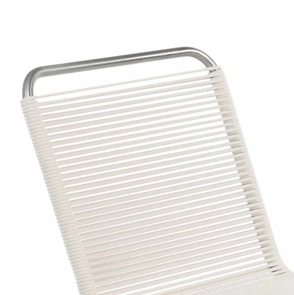 Sedia di Design da Esterno in Acciaio e PVC Made in Italy - Madagascar