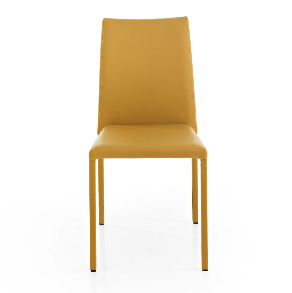 Sedia di Design Moderno Elegante in Ecopelle Colorato da Salotto - Grenger