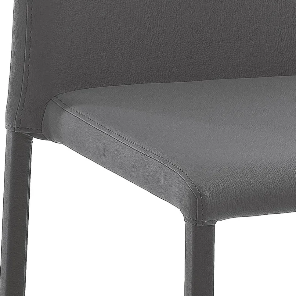 Sedia di Design Moderno Elegante in Ecopelle Colorato da Salotto - Grenger