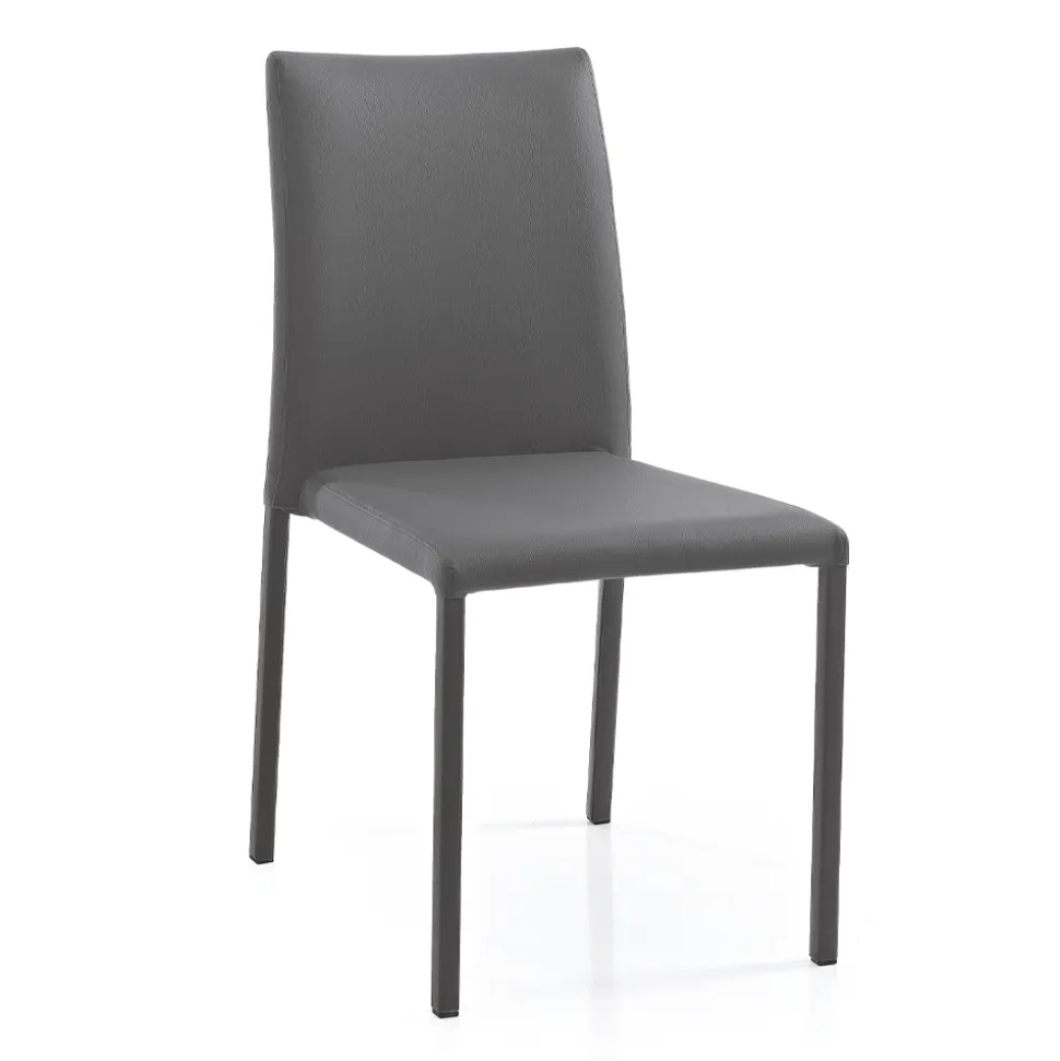 Sedia di Design Moderno Elegante in Ecopelle Colorato da Salotto - Grenger