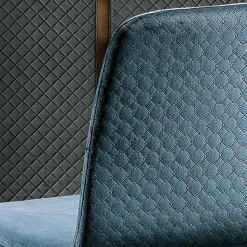 Sedia Elegante di Design Moderno in Velluto Colorato e Legno - Bizet