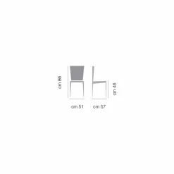 Sedia Imbottita con Base Legno Rovere Made in Italy – Sebastian