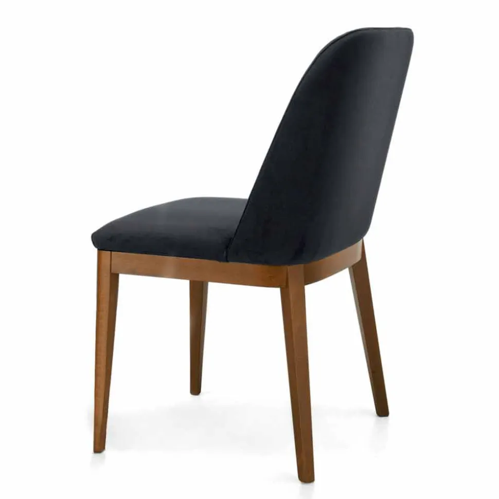 Sedia Imbottita con Base Legno Rovere Made in Italy – Sebastian