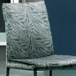 Sedia Imbottita e Rivestita in Tessuto Made in Italy 4 Pezzi - Monnalisa
