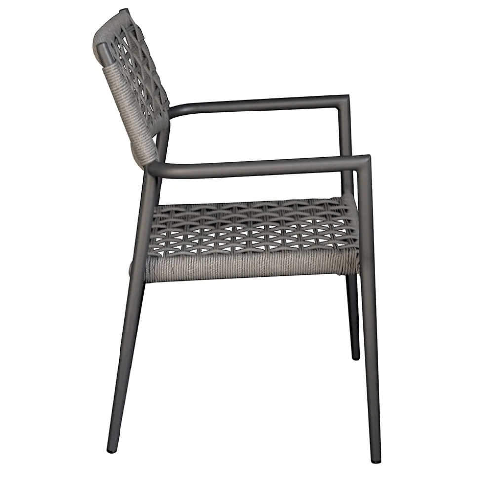 Sedia Impilabile da Esterno con Seduta e Schienale in Twist Wicker - Solefresco