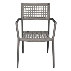 Sedia Impilabile da Esterno con Seduta e Schienale in Twist Wicker - Solefresco