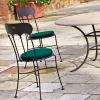 Sedia Impilabile da Esterno in Ferro con Cuscino Made in Italy 2 Pezzi - Allegra