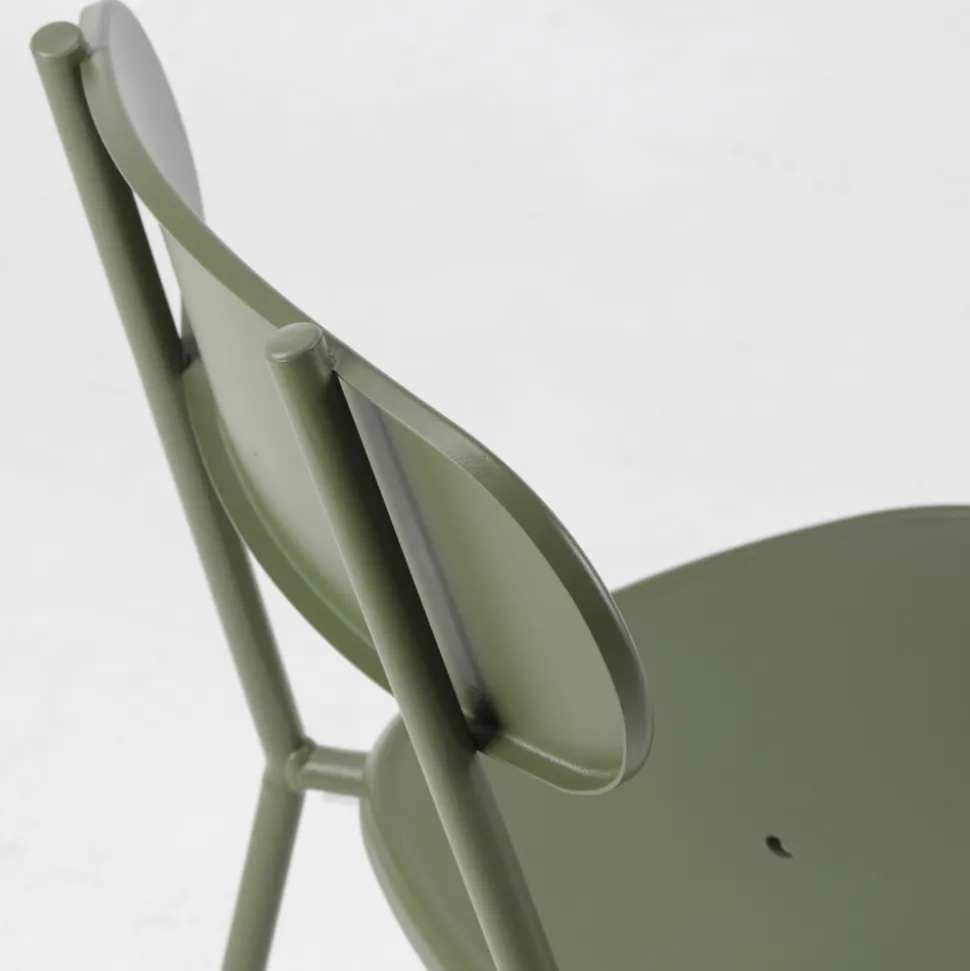 Sedia Impilabile da Esterno in Metallo Colorato Made in Italy 4 Pezzi - Pixie