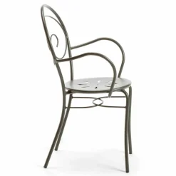 Sedia Impilabile per Esterno in Metallo Made in Italy, 2 Pezzi - Balia