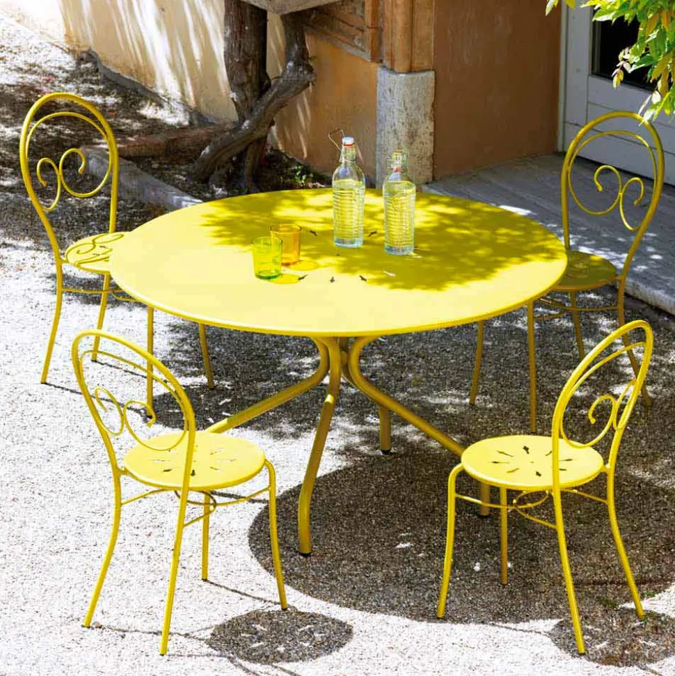 Sedia Impilabile per Esterno in Metallo Made in Italy, 2 Pezzi - Balia