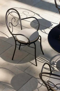 Sedia Impilabile per Esterno in Metallo Made in Italy, 2 Pezzi - Balia