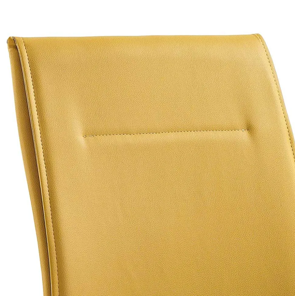 Sedia in Ecopelle da Sala da Pranzo Design Elegante Moderno - Granger