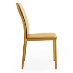 Sedia in Ecopelle da Sala da Pranzo Design Elegante Moderno - Granger