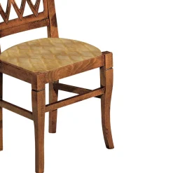Sedia in Legno Bassano e Tessuto Barocco Color Oro Made in Italy - Diaspro