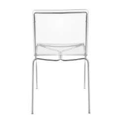 Sedia in Plexiglass Trasparente e Ferro Made in Italy 2 Pezzi - Charlotte