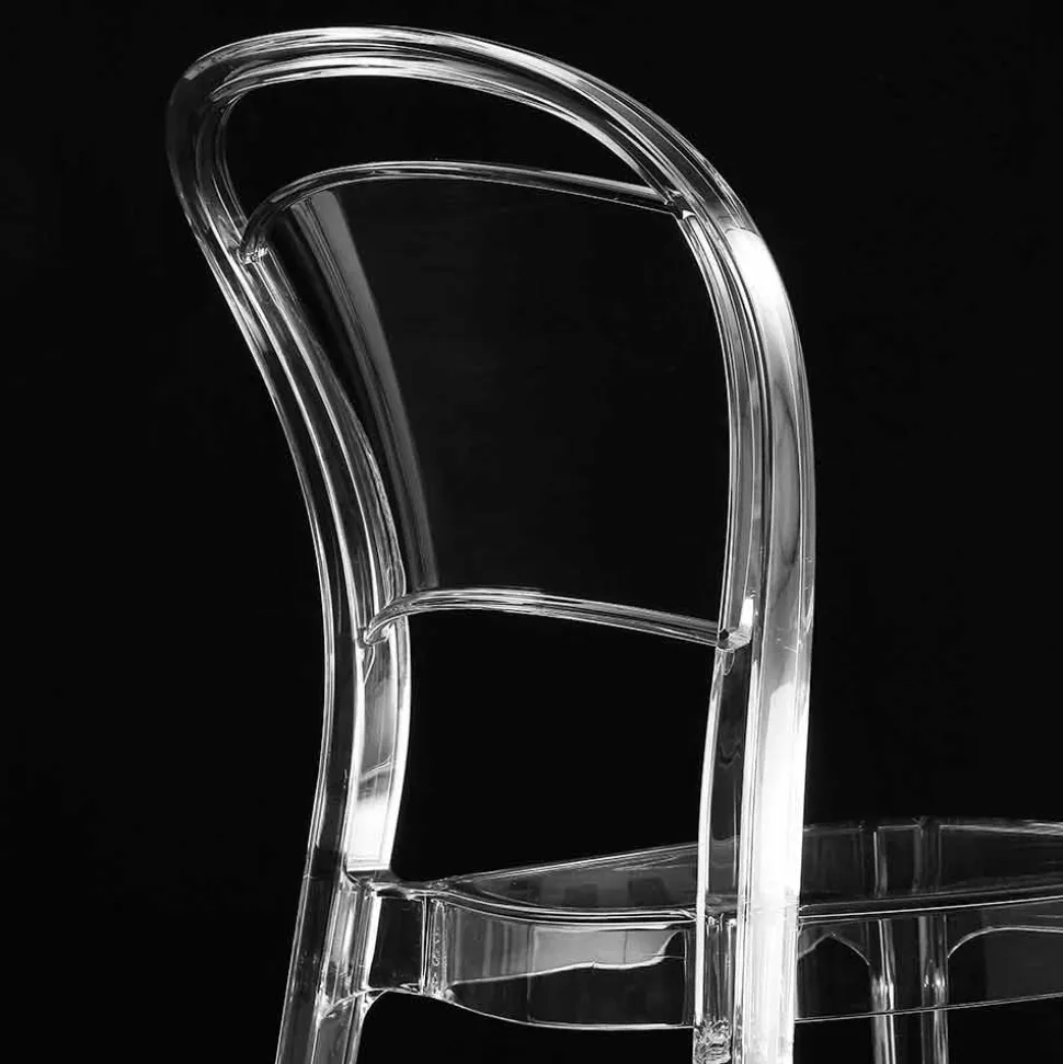 Sedia in Policarbonato Trasparente, Design Moderno - Yanis