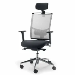 Sedia in similpelle semidirezionale ed operativa made in Italy Mina