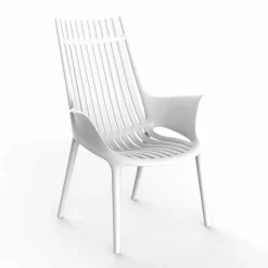 Sedia Lounge con Braccioli per Esterni in Plastica 4 Pezzi - Ibiza by Vondom