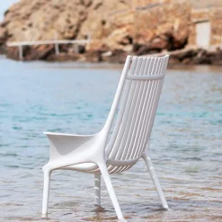Sedia Lounge con Braccioli per Esterni in Plastica 4 Pezzi - Ibiza by Vondom