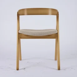 Sedia Moderna da Soggiorno in Diversi Tessuti con scocca in Legno - Wolter