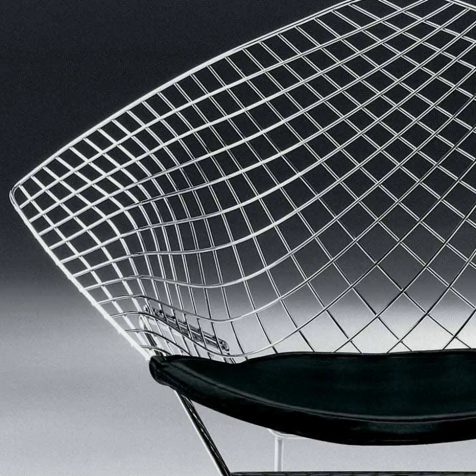 Sedia Moderna in Acciaio con Seduta in Pelle Made in Italy di Lusso - Beniamino