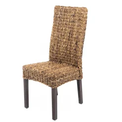 Sedia Outdoor in Intreccio di Banano con Cuscino Seduta – Safari